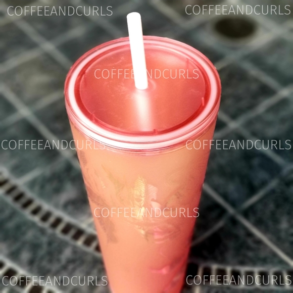 Starbucks Rose Gold Frosted Matte Copper Siren Tumbler 24oz Venti NWT - Picture 3 of 8